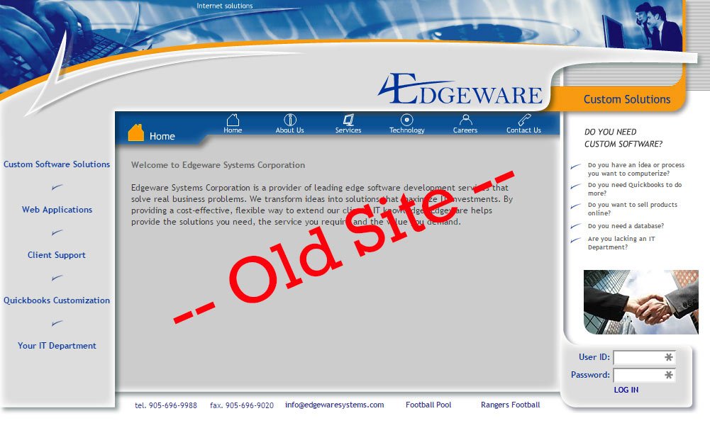 Edgeware Systems - Old Website
